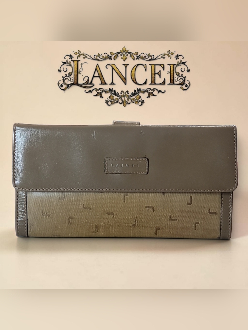 LANCEL Paris Vintage Slim Continental Wallet In EUC